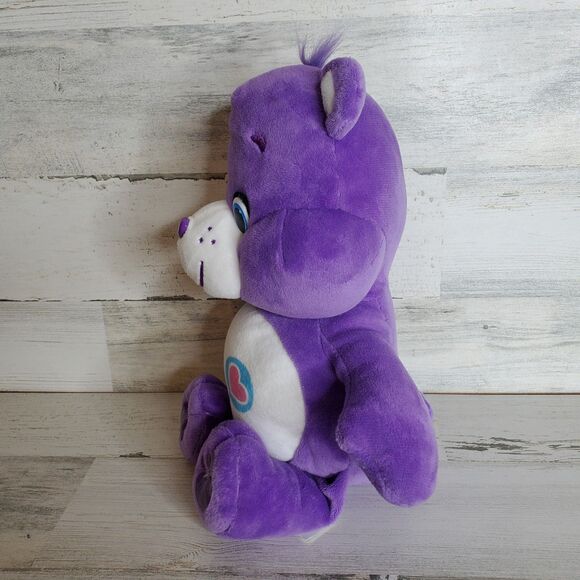 Care Bears Share Bear Purple White Lollipops 12" Plush Stuffed Animal 2015 NICE! - Picture 2 of 10